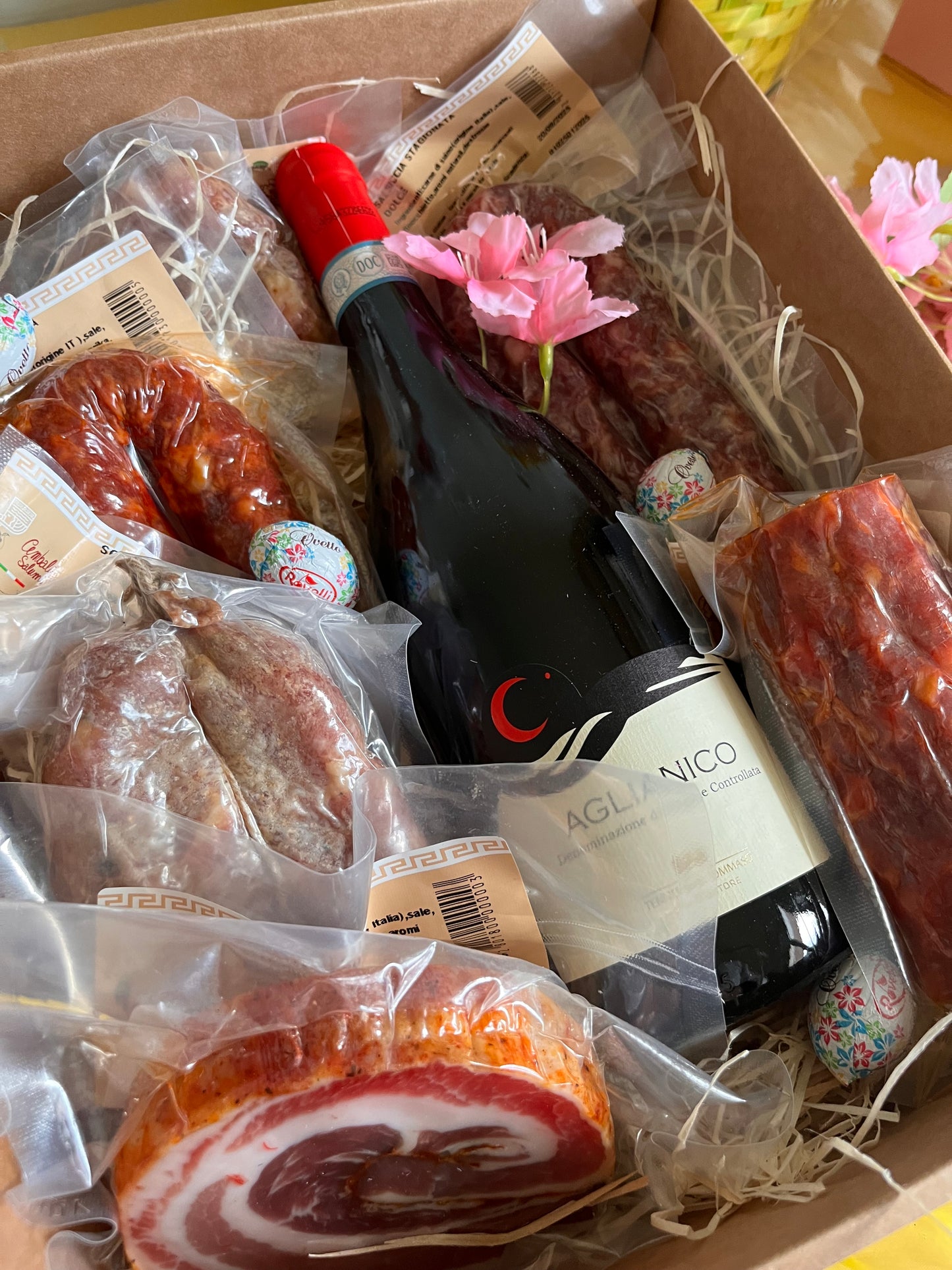 Box regalo con salumi artigianali Cembalo - idea regalo per Pasqua