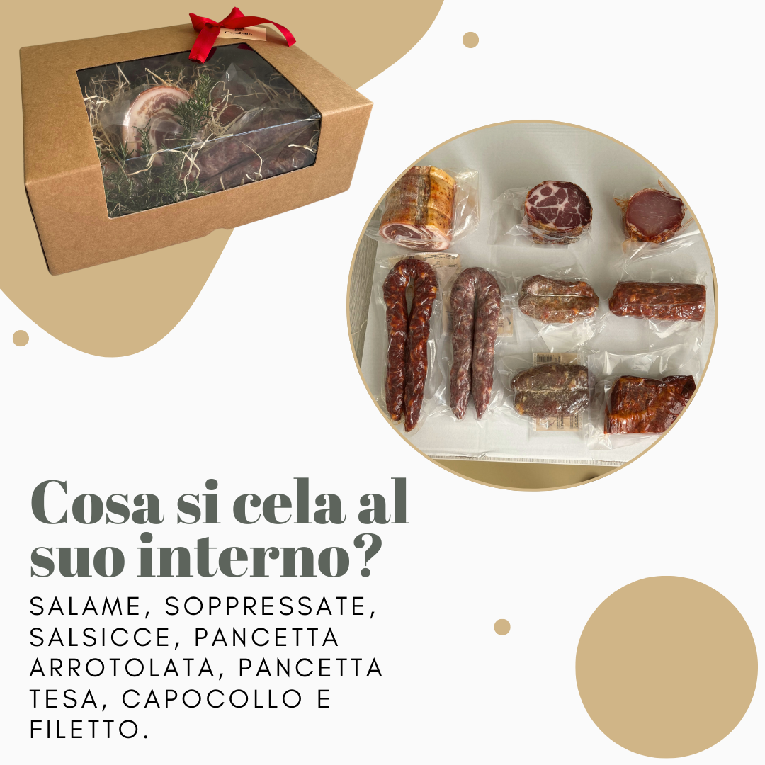 Cembalo Salumi - Box Artigianale con 9 Salumi Cilentani