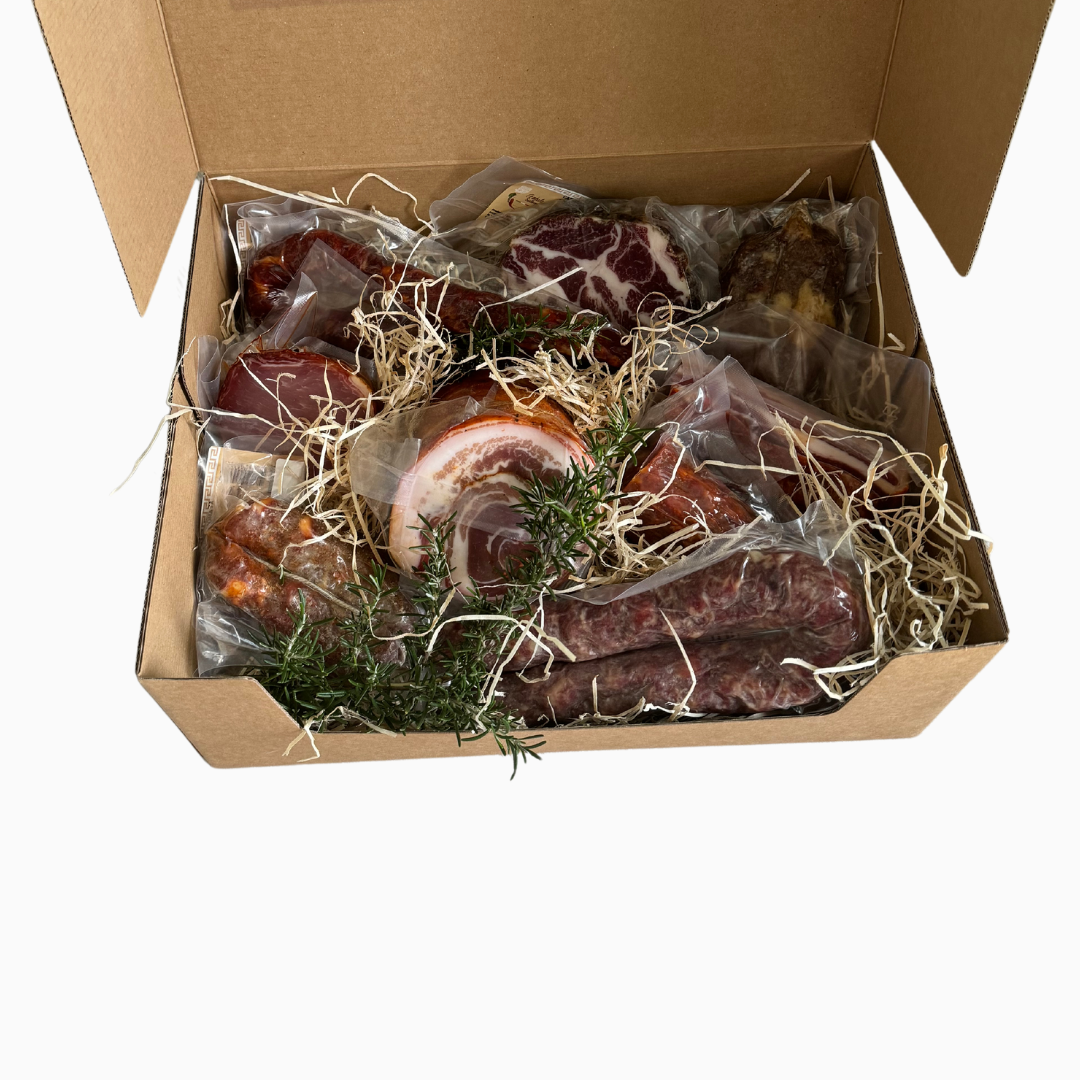 Cembalo Salumi - Box Artigianale con 9 Salumi Cilentani